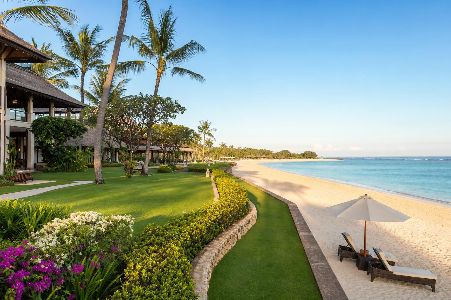 Beach wedding couple in Nusa Dua, Bali