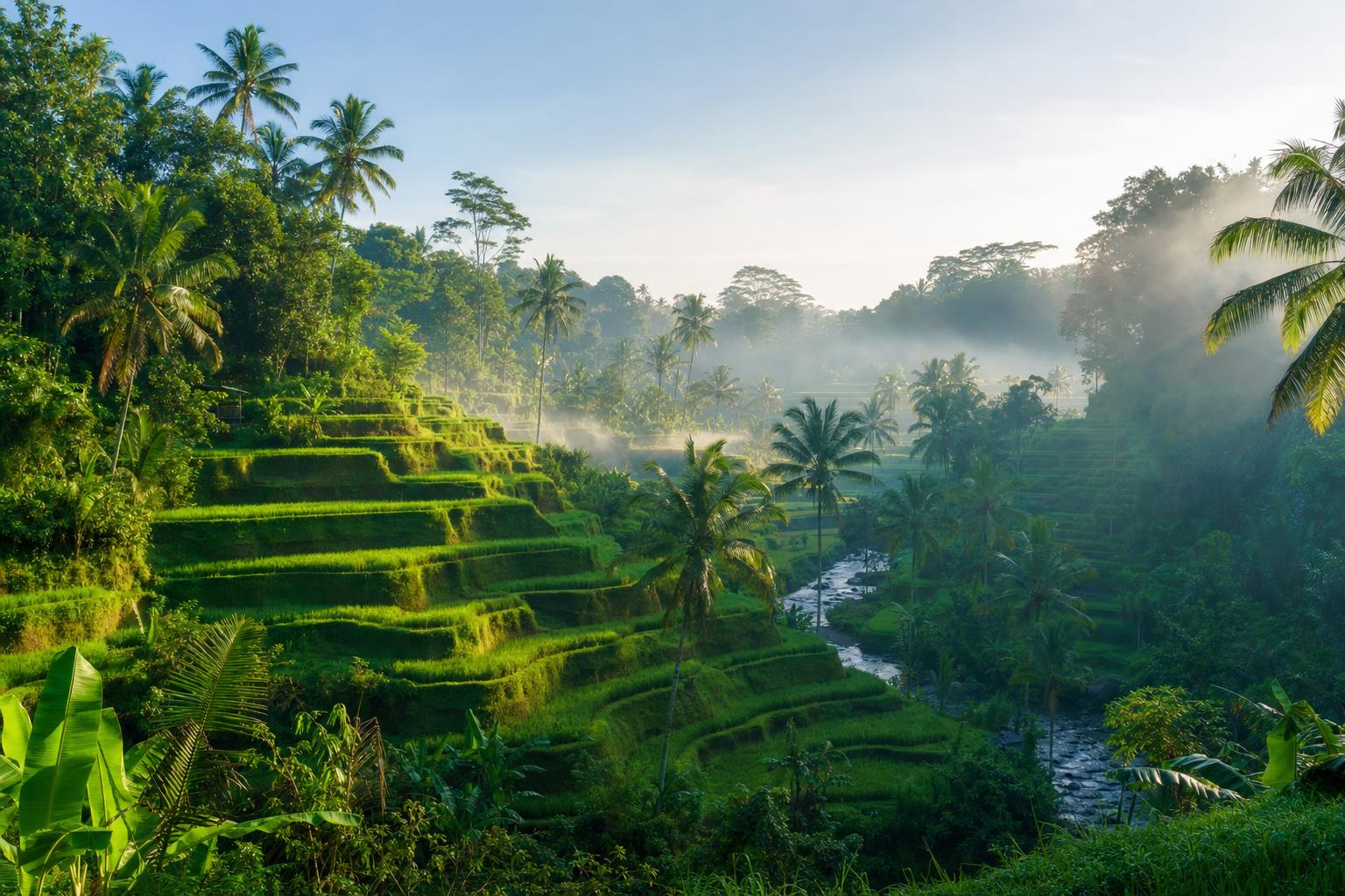 Garden wedding ceremony surrounded by greenery in Ubud, Bali