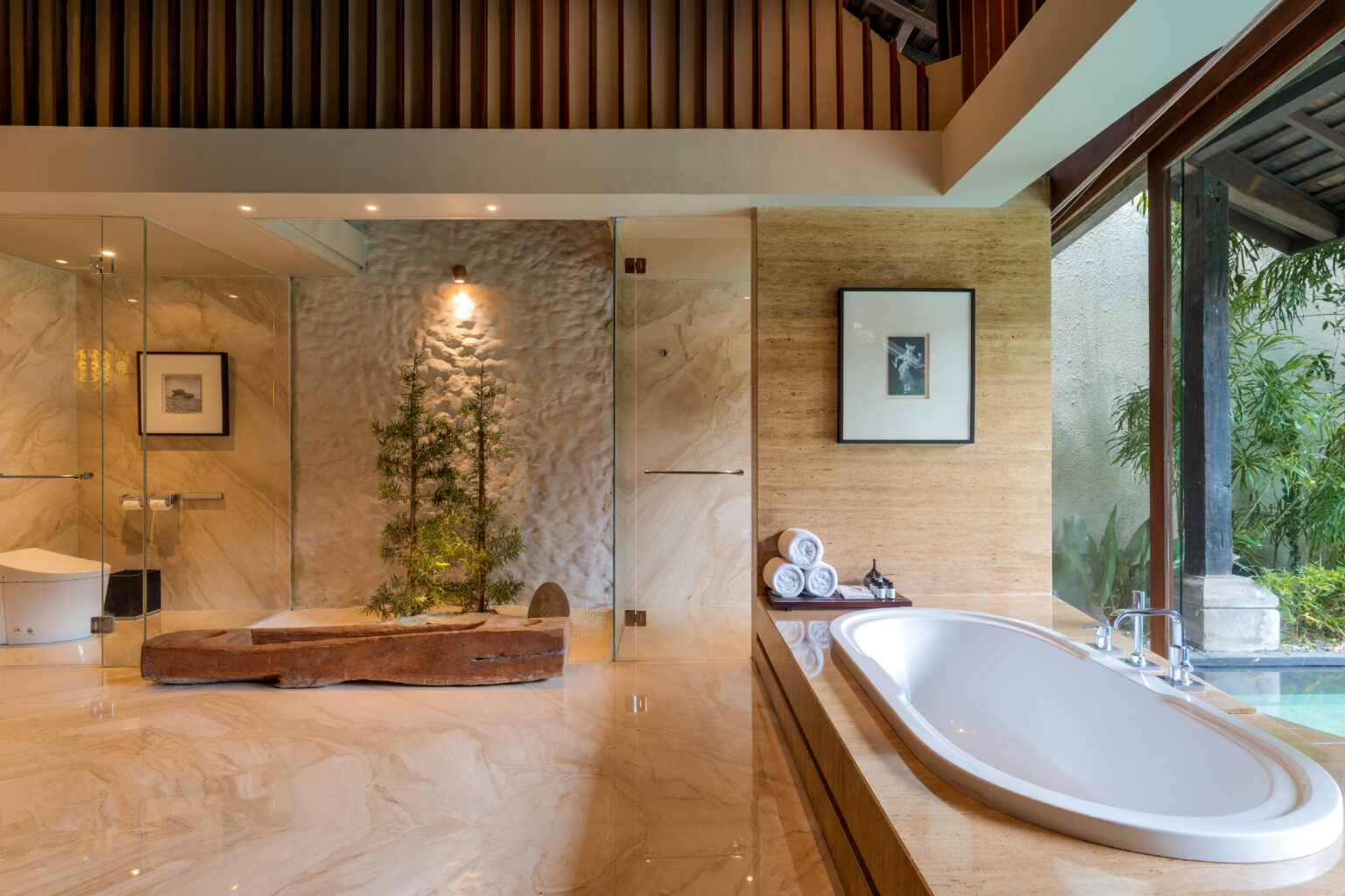 Interior and open living space at Ametis Villa, Canggu