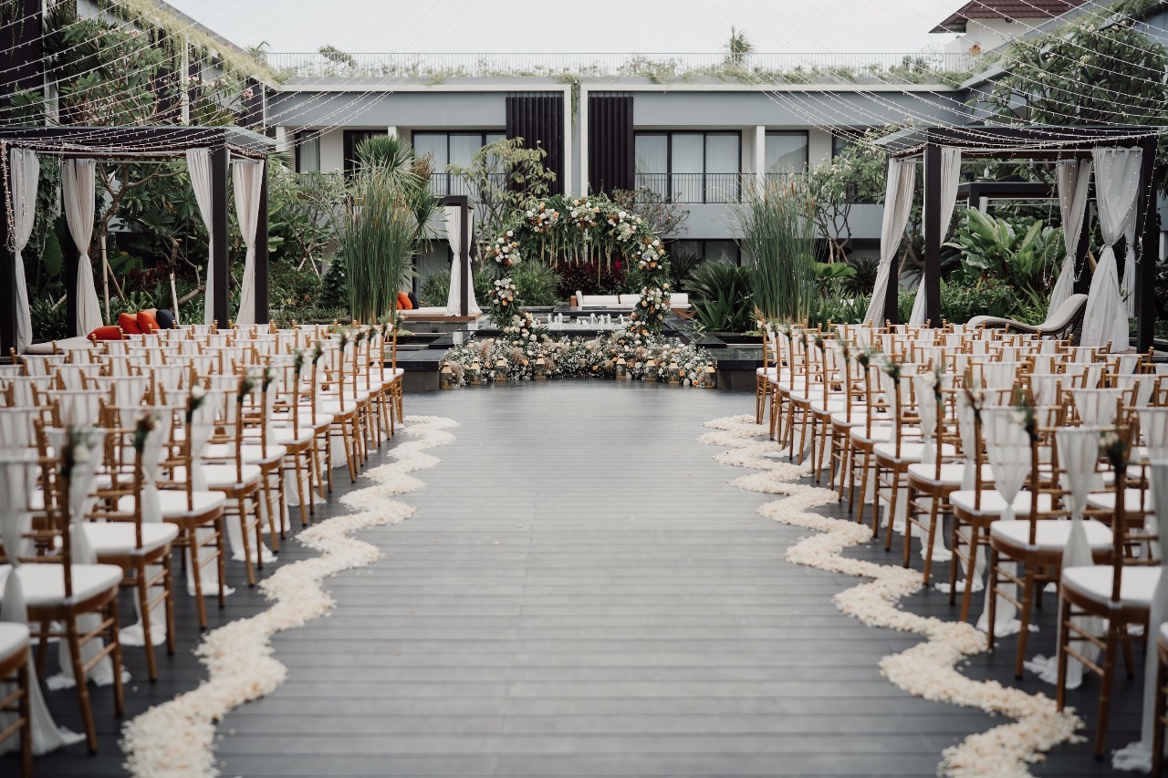Ceremony setup at Aryaduta Bali, Kuta