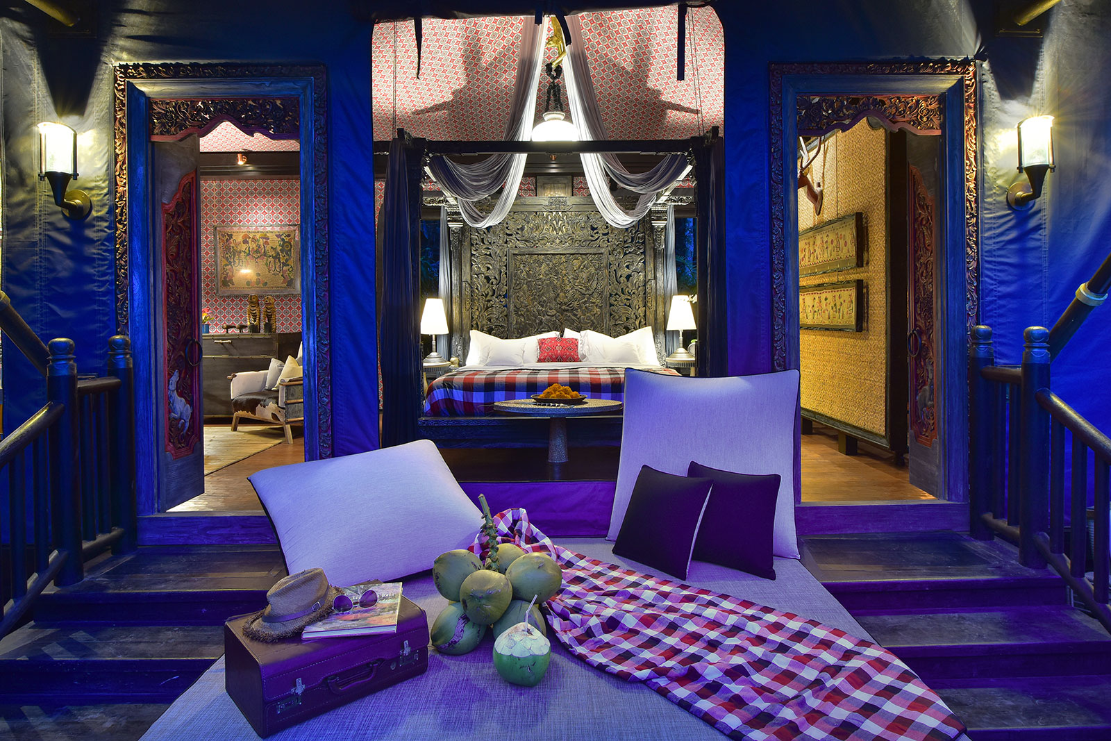 Tented retreat and jungle setting at Capella Ubud in Keliki village near Ubud