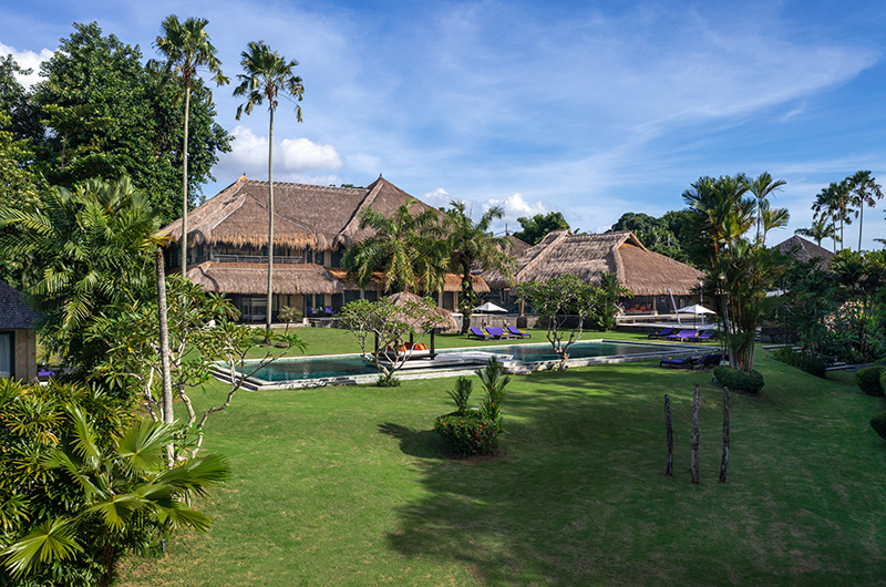 The 35-metre pool and lawns at Chalina Estate