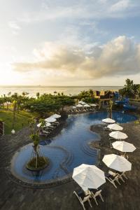 Beachfront and pool terrace at Grand Mirage Resort & Thalasso Bali