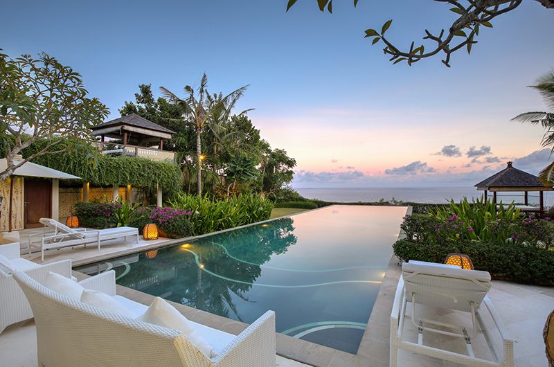 Karang Saujana Estate clifftop villa and pool with ocean views above Pandawa Beach, Ungasan, Uluwatu