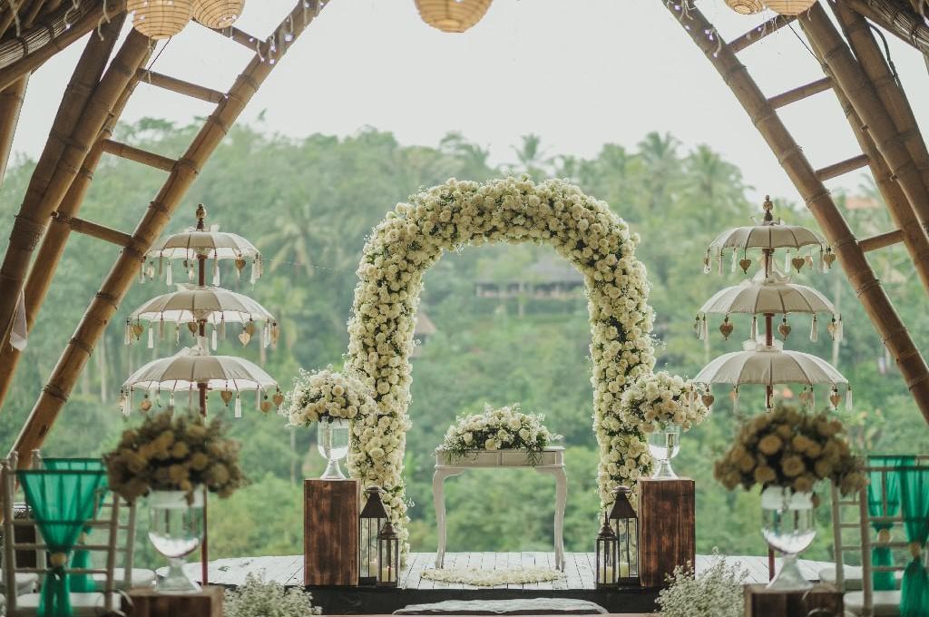 Jungle and valley views at The Kayon Jungle Resort near Ubud