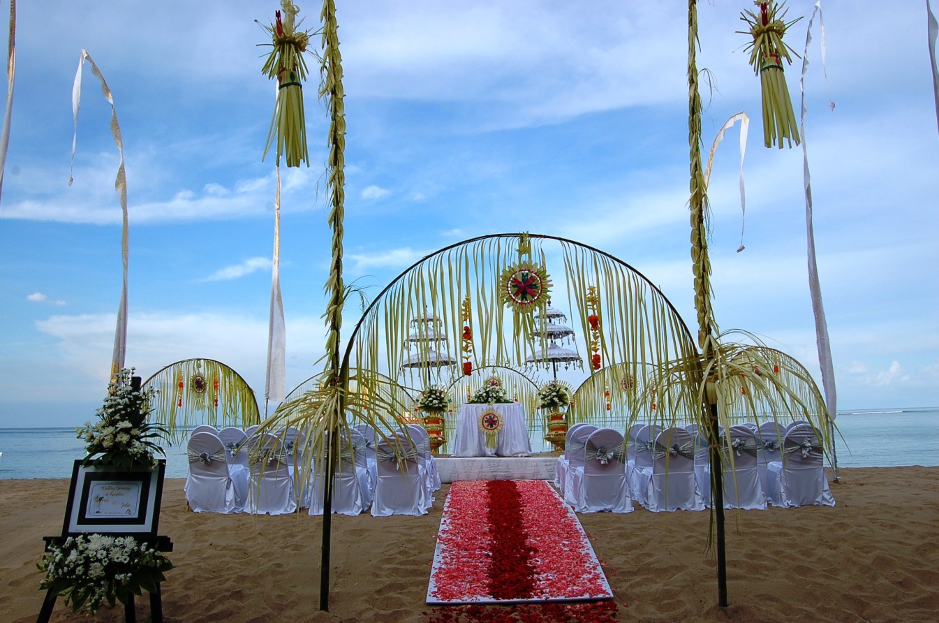 Beachfront resort setting at Hotel Nikko Bali Benoa Beach on the Tanjung Benoa peninsula