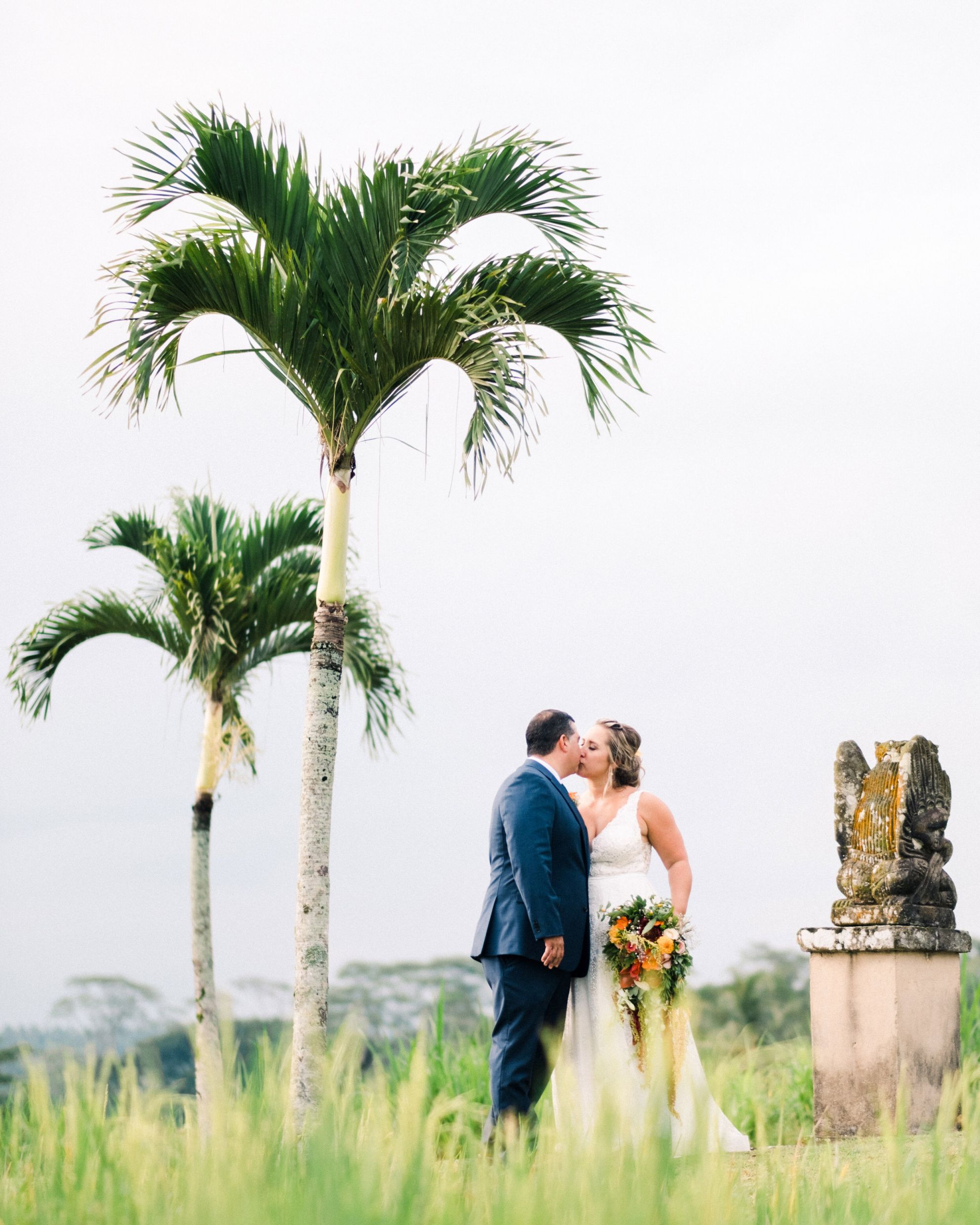 Garden wedding setting at Puri Wulandari, Kedewatan, Ubud