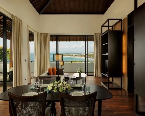 Garden room with loungers at Radisson Blu Bali Uluwatu, Pecatu, Uluwatu
