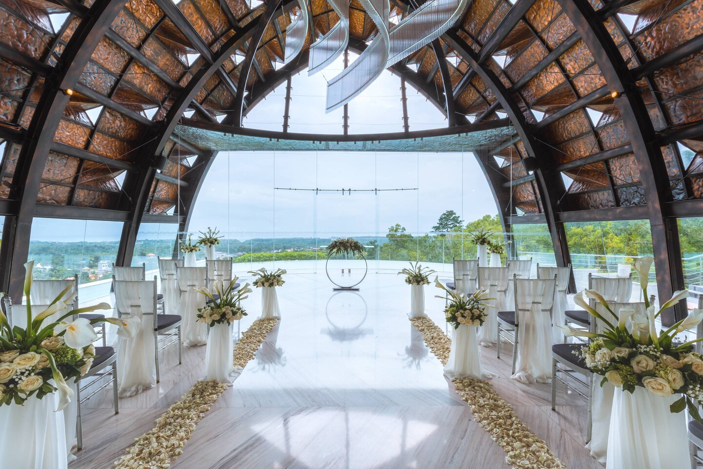 Wedding celebration setup at Renaissance Bali Uluwatu Resort & Spa in Ungasan, Bali