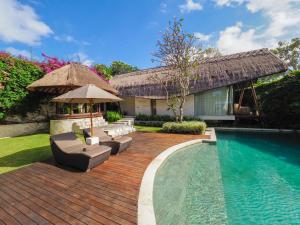 Beachfront villa and resort grounds at The Samata wellness retreat