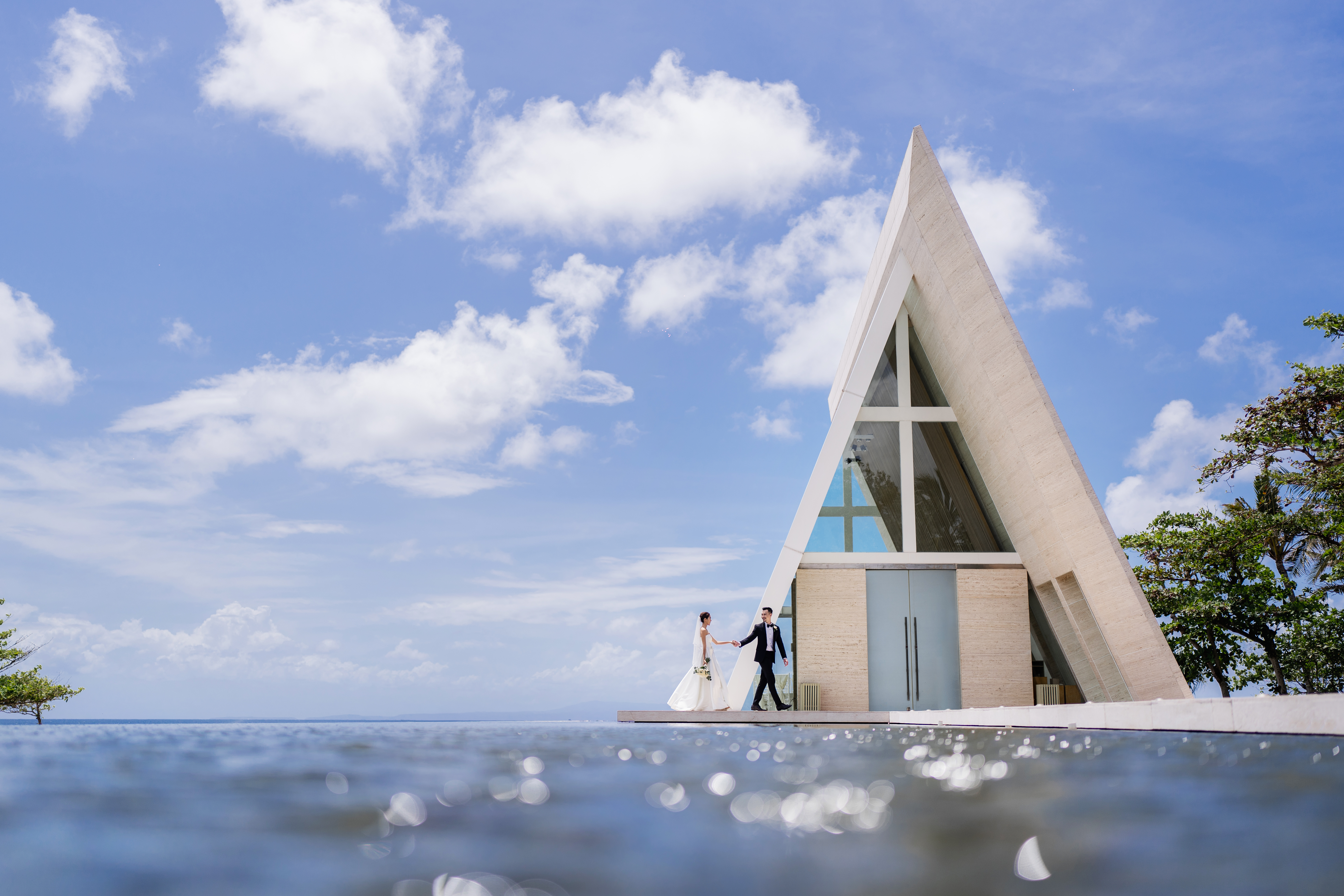 Wedding ceremony and setup at Semara Beach House in canggu, Bali