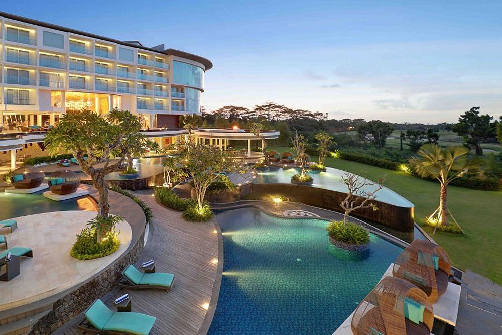 Wedding reception setup at Swiss-Belresort Pecatu in Bali