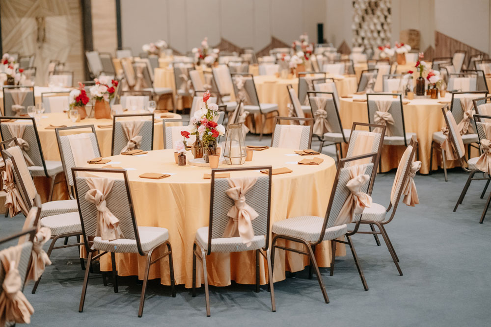 Wedding reception details at Swiss-Belresort Pecatu in Uluwatu, Bali