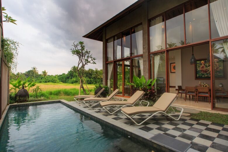 Two-bedroom villa setting at Tejaprana Bisma in Ubud