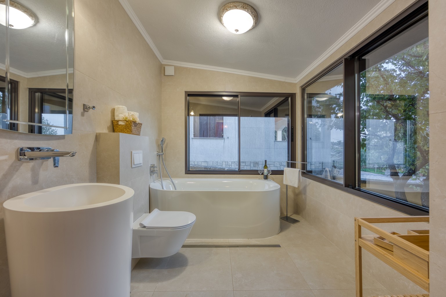 Room interior at Villa Ambra beachfront property, Canggu, Bali