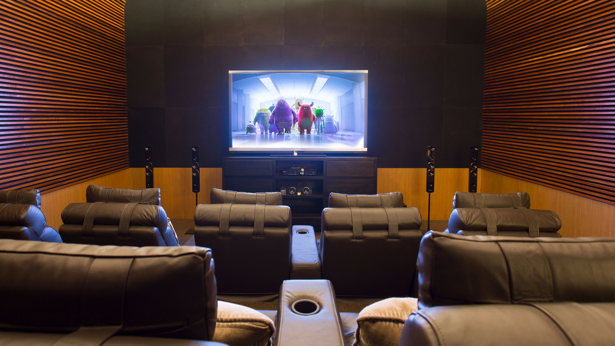 Private cinema room at Villa Bayu Gita Beachfront in Sanur