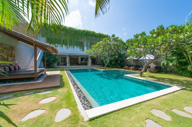 Villa Chocolat outdoor lawn and pavilion spaces, Oberoi Seminyak