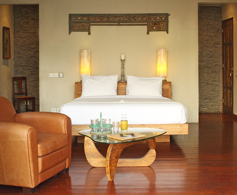 The master bedroom at Villa Melissa, Pantai Lima Estate