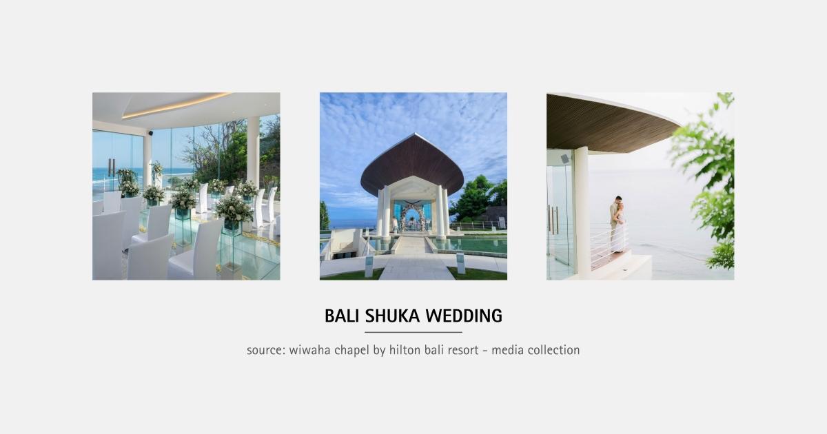 The glass Wiwaha Chapel overlooking the ocean at Hilton Bali Resort, Nusa Dua