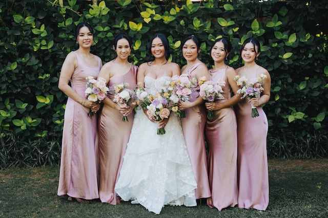 Decorated arch at a wedding ceremony venue at Wonderland Uluwatu, Bali