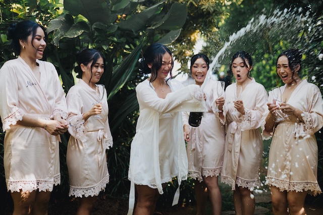 Wedding decorations and seating at Wonderland Uluwatu in Uluwatu, Bali